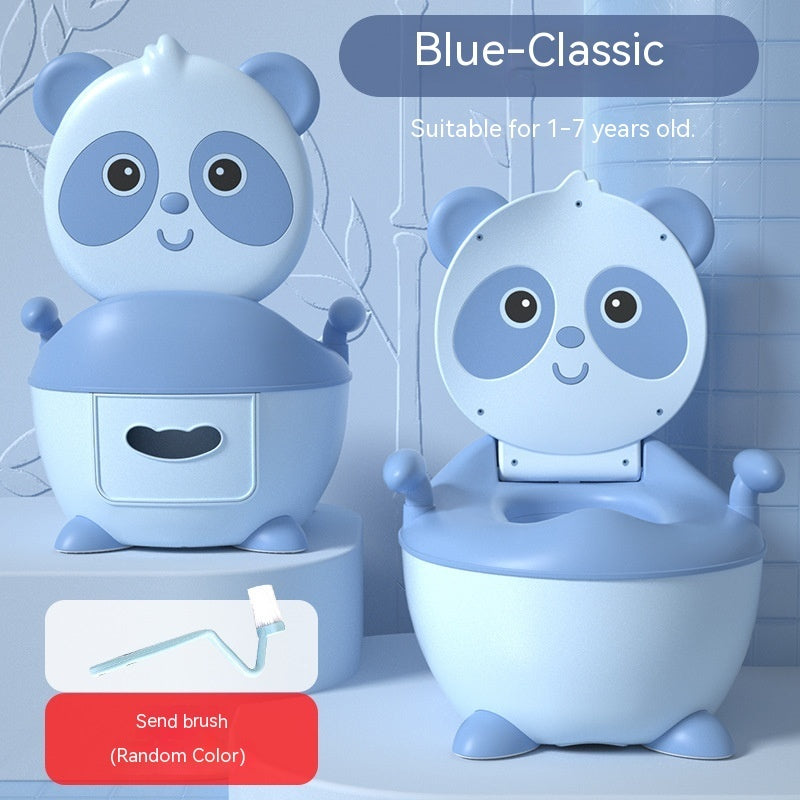 Lesser Panda Children's Toilet Baby Urinal PU Soft Cushion Training Basin