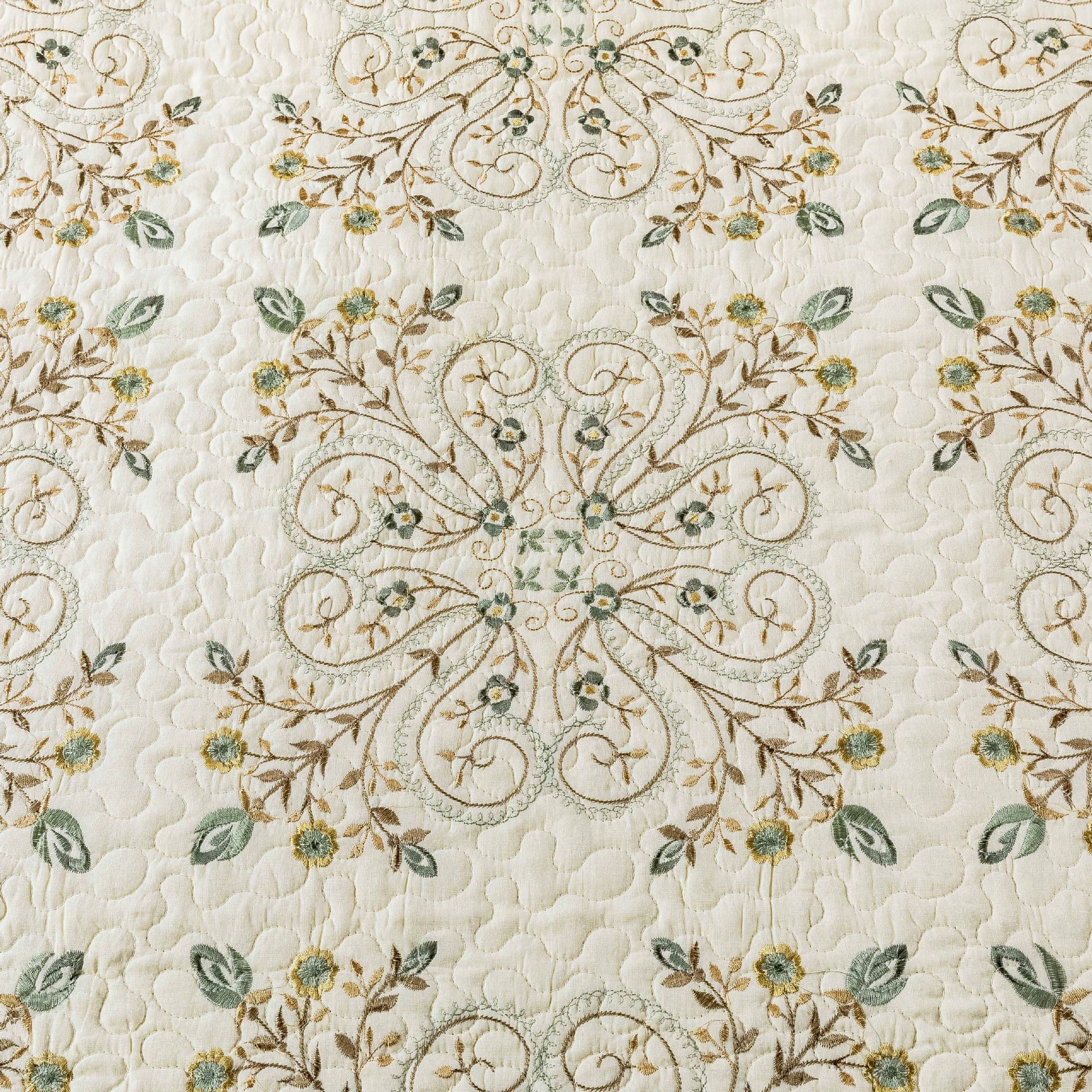 European Embroidery Non-slip All Cotton Pure Cotton Bedspread Suit