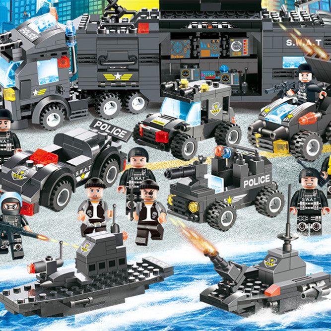 Mens Creative Building Blocks Assembled Toy Set