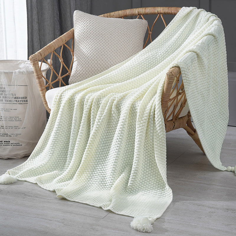 Household Fashionable Knitted Sofa Blanket