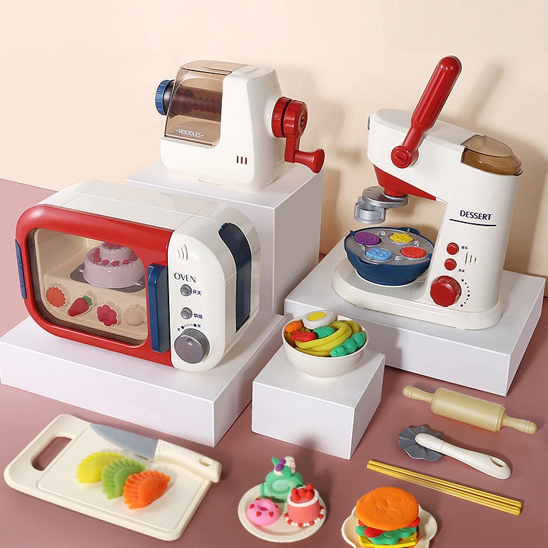 DIY Plasticine Toy For Children's Play House Color Clay Bread Machine