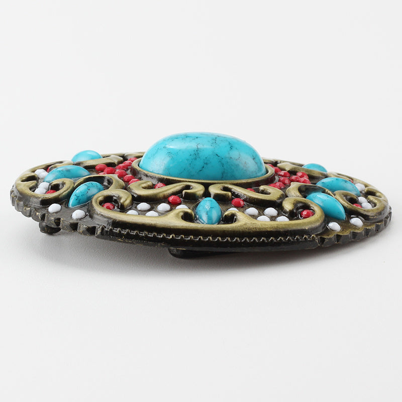 Ceinture Femme en Cuir Perles Décoration Mode