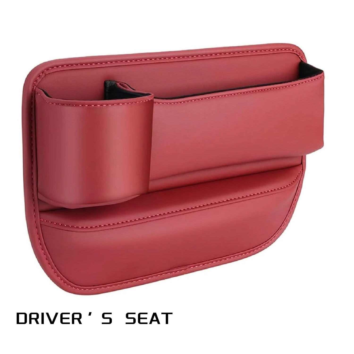 Rangement de siège de voiture, Nouvelle boîte de rangement de siège de voiture améliorée avec porte-gobelet, Boîte de rangement pour espace de siège, Sac de rangement pour porte-gobelet pour voiture, Boîte de rangement de siège de voiture réglable