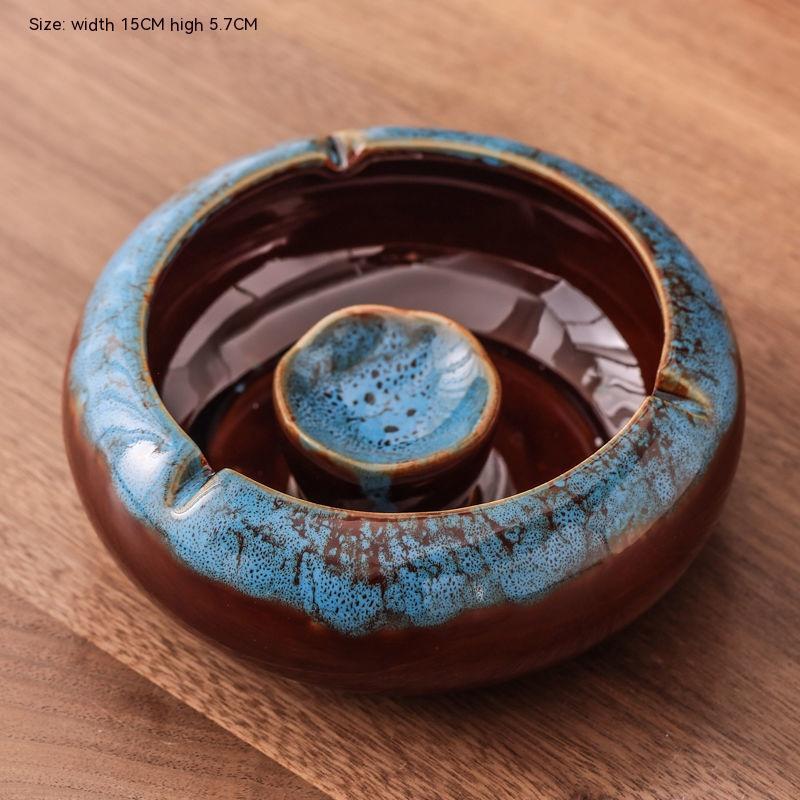 Nordic Style Light Luxury Ceramic Ashtray Household