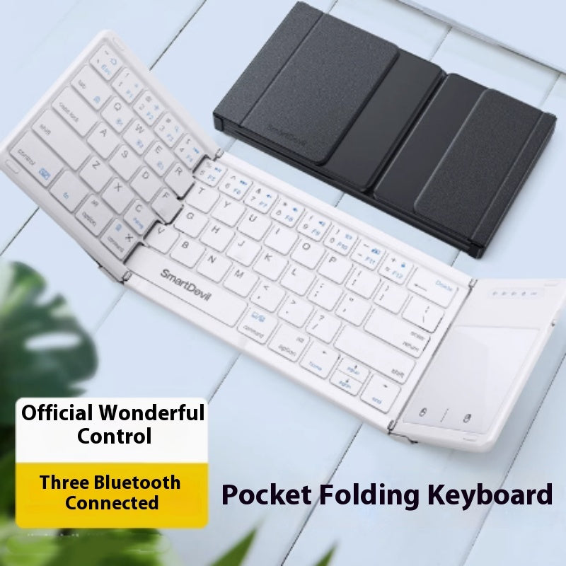 Folding Keyboard Bluetooth Wireless Magic Control Portable Mouse Suit