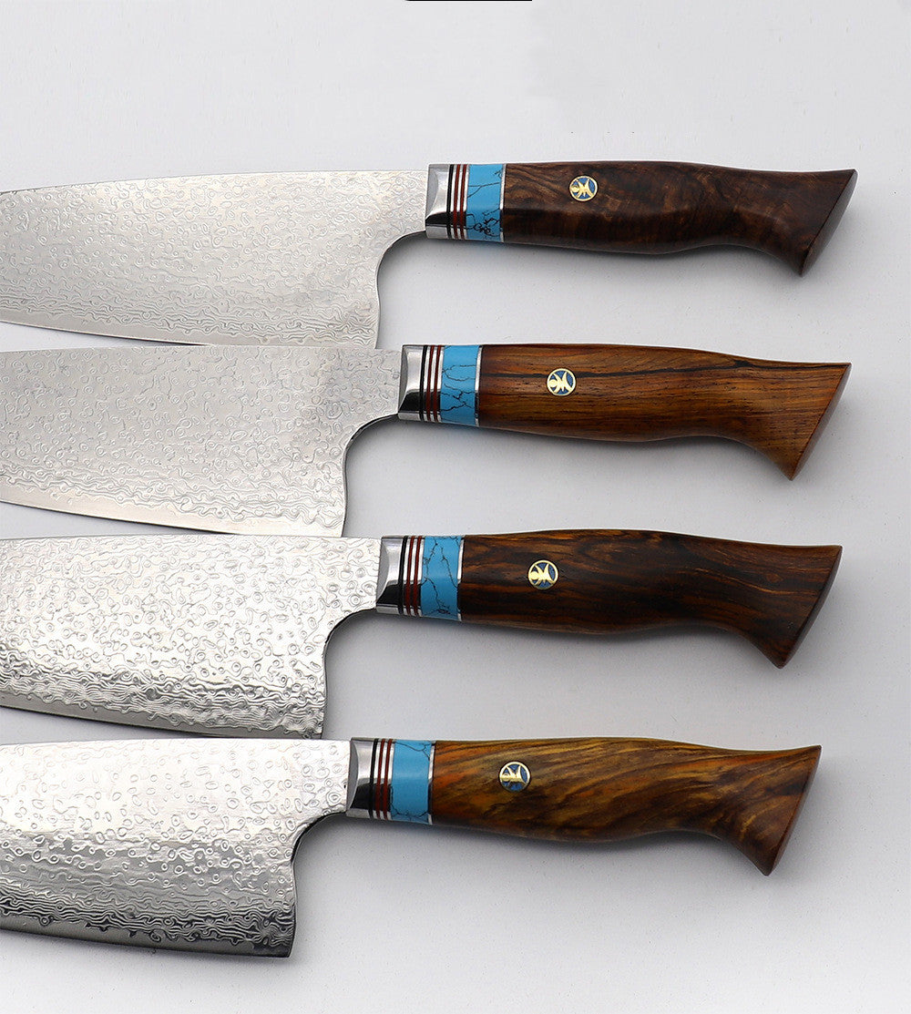 Damascus Steel Cocobolo Chef's Knife Western VG10 Cut Meat