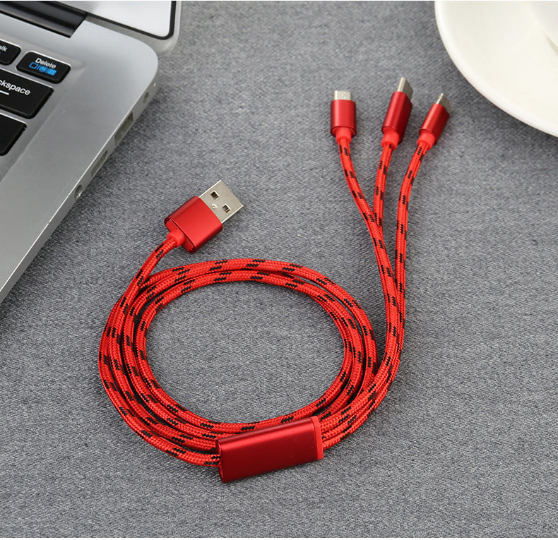 Three-in-one Mobile Phone Charging Cable