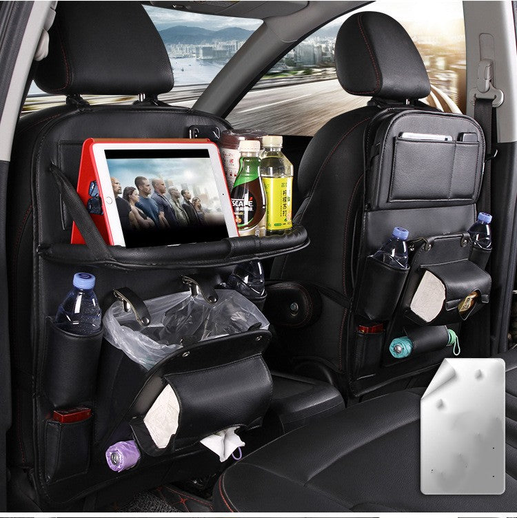Car Tray Leather Storage Bag