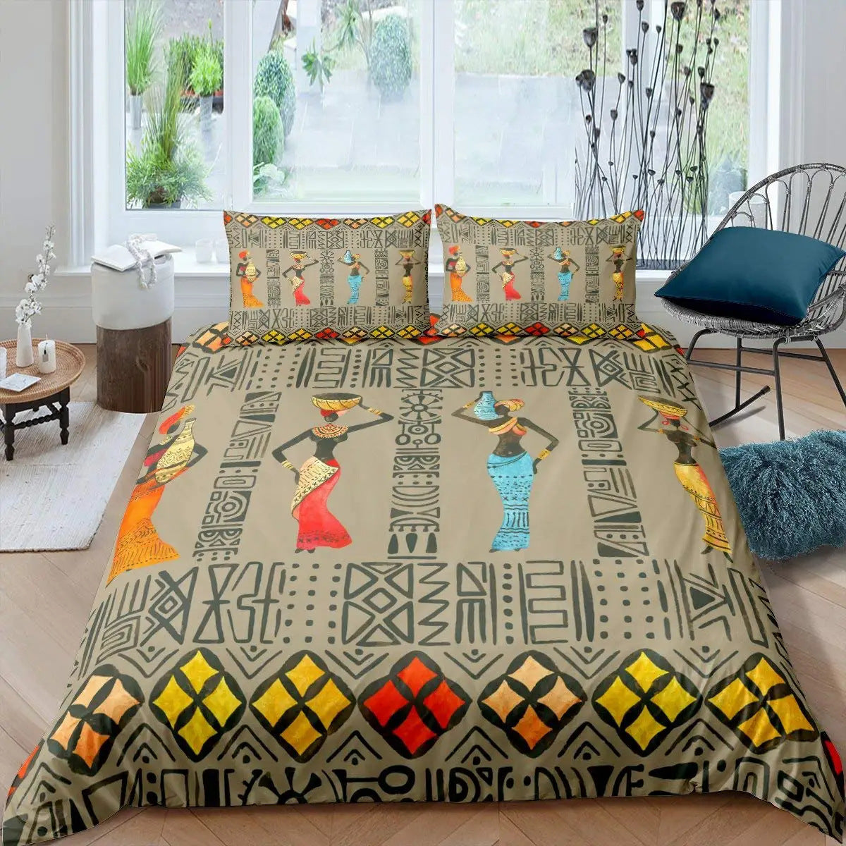 African National Bedding Suit With Pringting