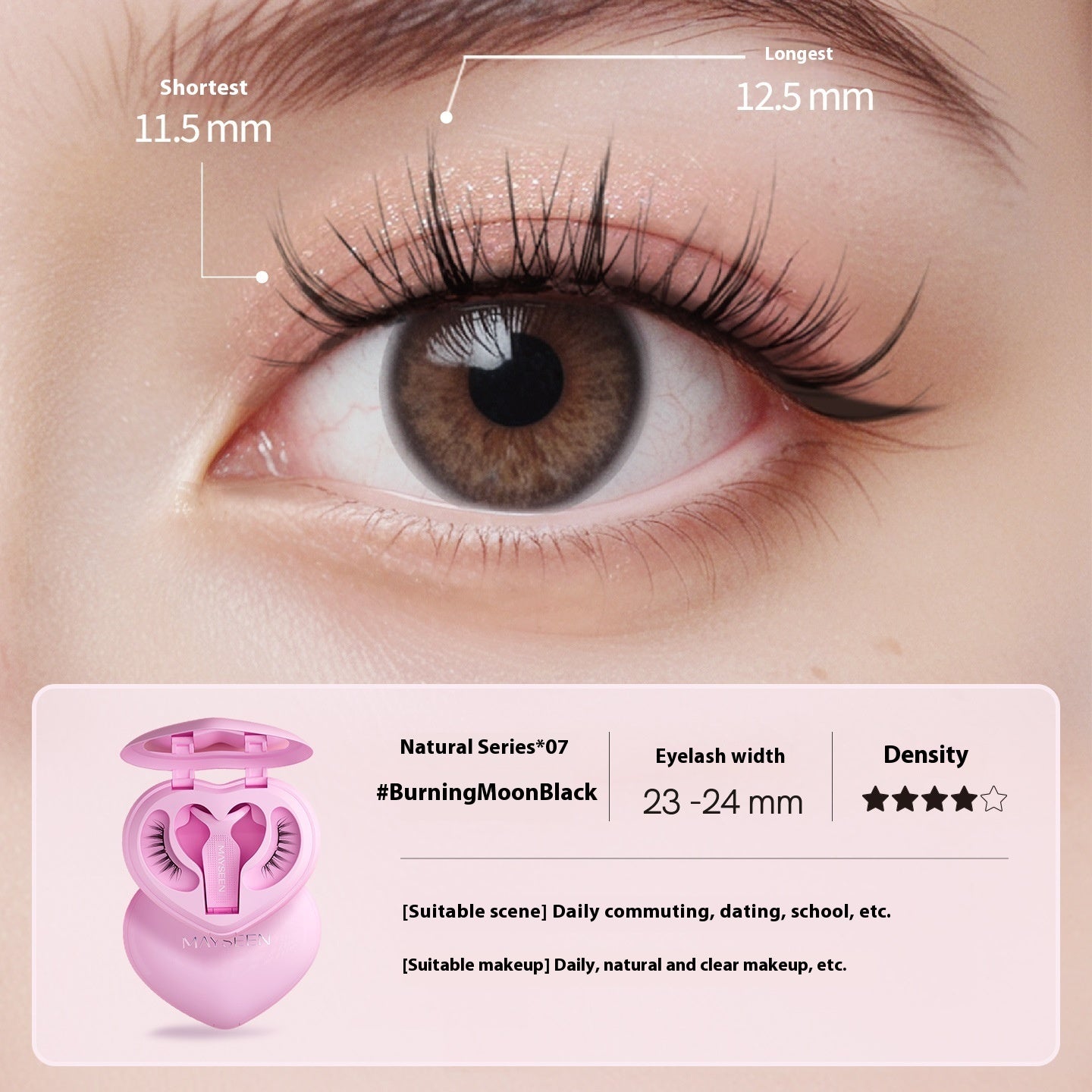 Meixi Soft Magnetic False Eyelashes Heart-shaped Integrated Soap Holder