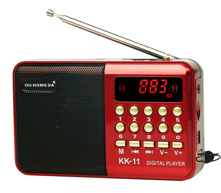 Elderly Mini Radio MP3 Card Multifunctional Portable