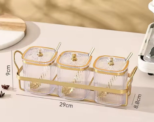 Boîte à assaisonnements tendance pour rangement domestique