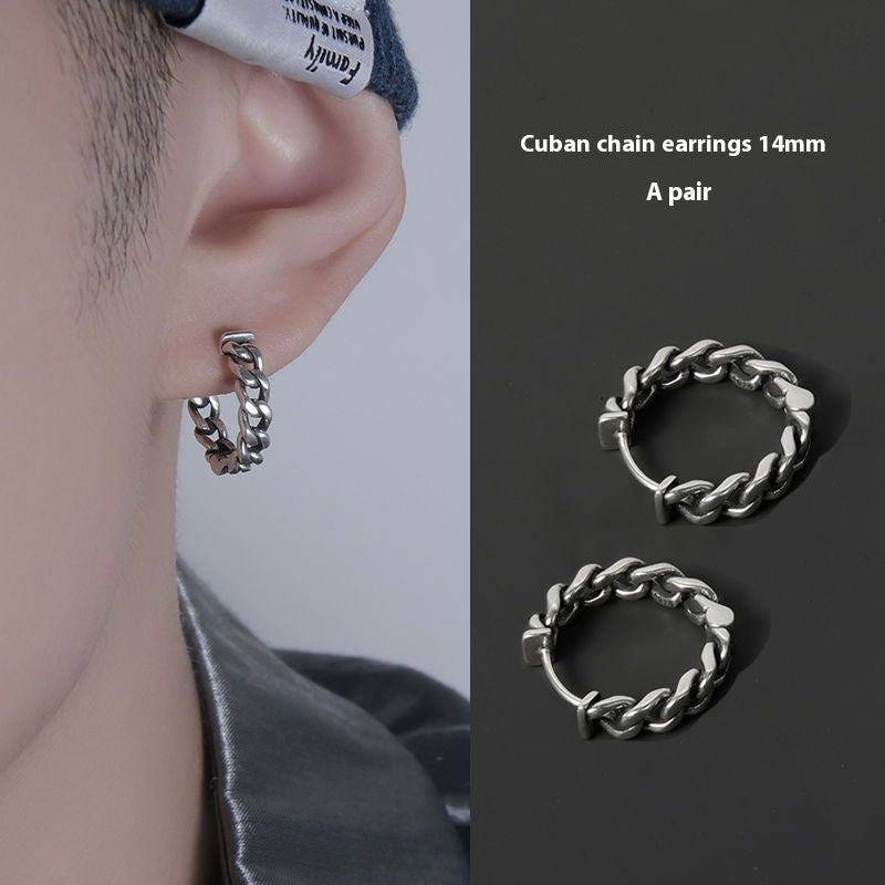 West Coast Earrings Men's Hip Hop Simple