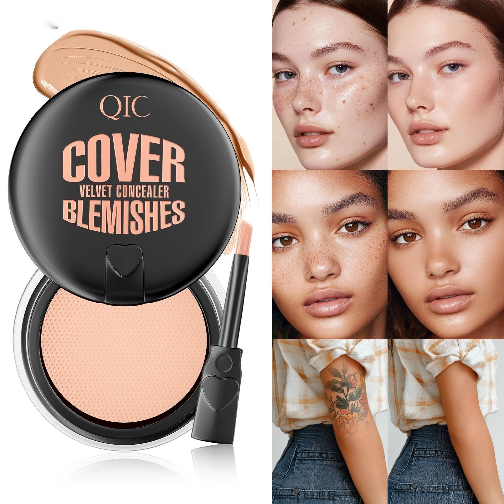 Air Cushion Tattoo Concealer Three-color Waterproof Beauty Makeup