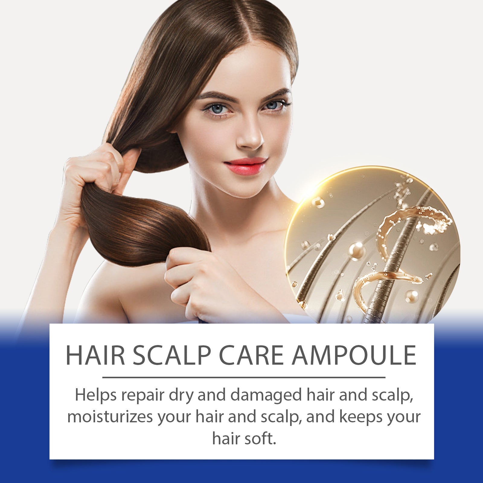 Spray Capillaire Soin Doux Nourrissant Cuir Chevelu Cheveux Forts Doux Et Brillants