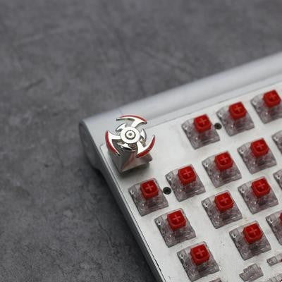 Diy Keycap Single Gyro Metal Keycap Mechanical Keyboard Cross Shaft Universal Single