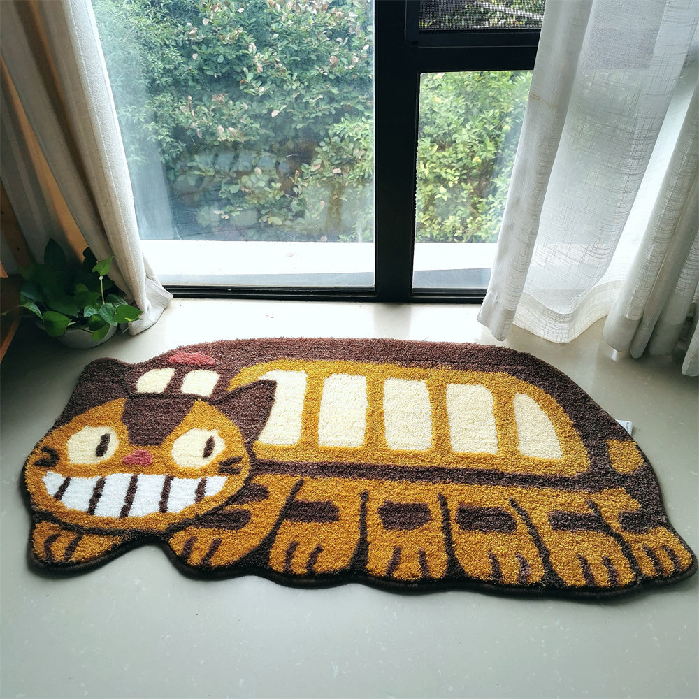 Bus Parking Plush Floor Mat Carpet Entrance Japanese Style