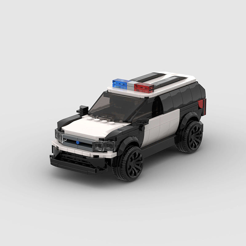 Small Particle SUV City Explorer Police Car Moc Educational Education Assembled Building Blocks Toys