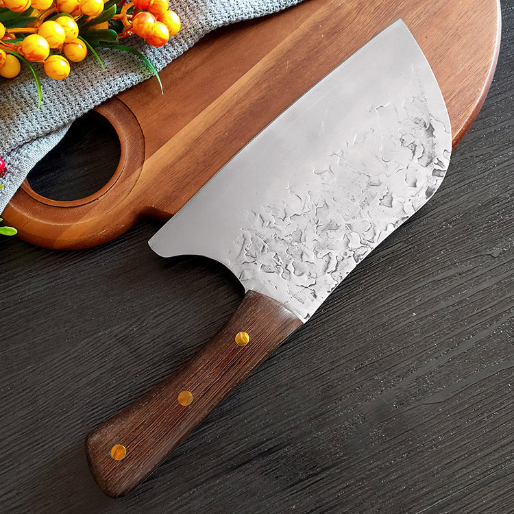 Household Hand-forged Stainless Steel Kitchen Knife With Wooden Handle