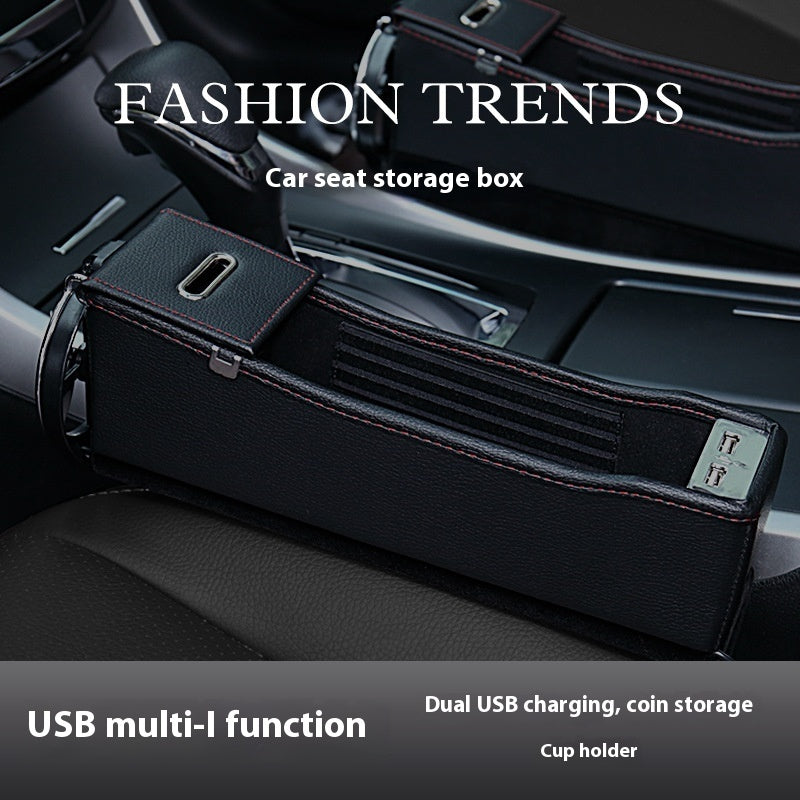 Car With USB Interface Seat Storage Box