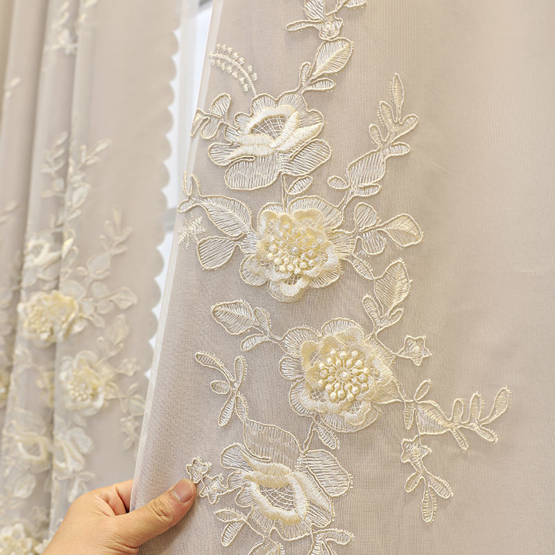 Curtain Yarn Integrated Bedroom Shading Household Double Open Finished Set