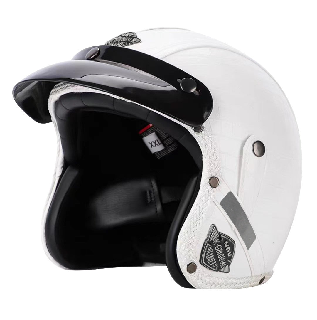 Casque de moto 3C certifié Rétro Voiture électrique