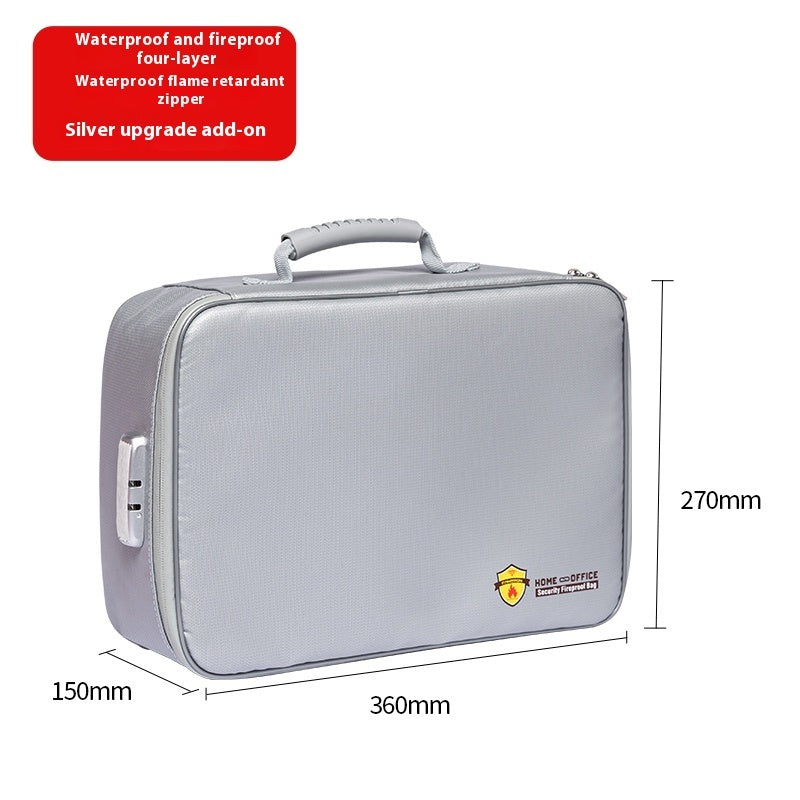 Fireproof Certificate Household Information File Bag Storage Box
