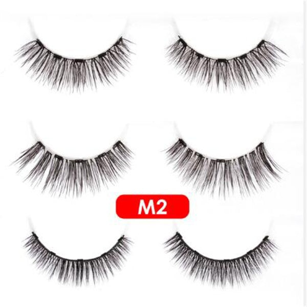 Five magnetic false eyelash set