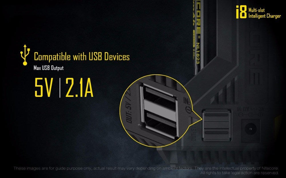 Knightcol I8 fast lithium battery charger