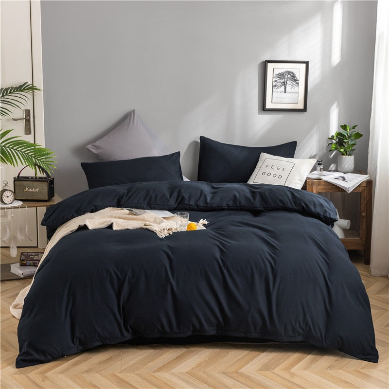 Modern Minimalist Washed Cotton Four-piece Bedding Set