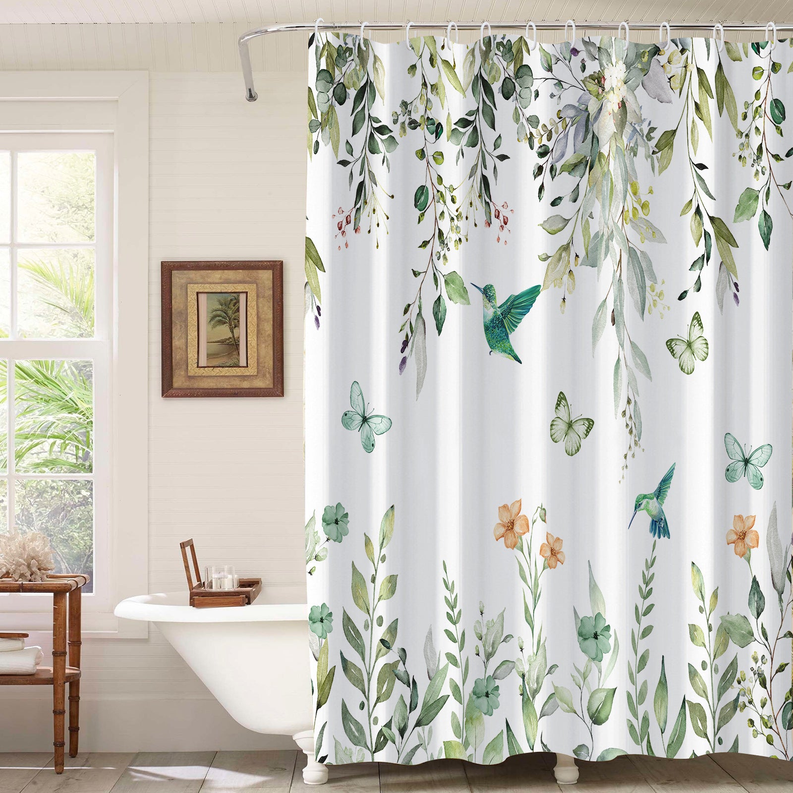 3D Digital Printing Bathroom Partition Waterproof And Mildew-proof Curtain
