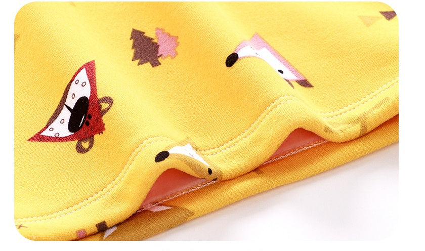 Children's Plus Velvet Thick Thermal Underwear Set