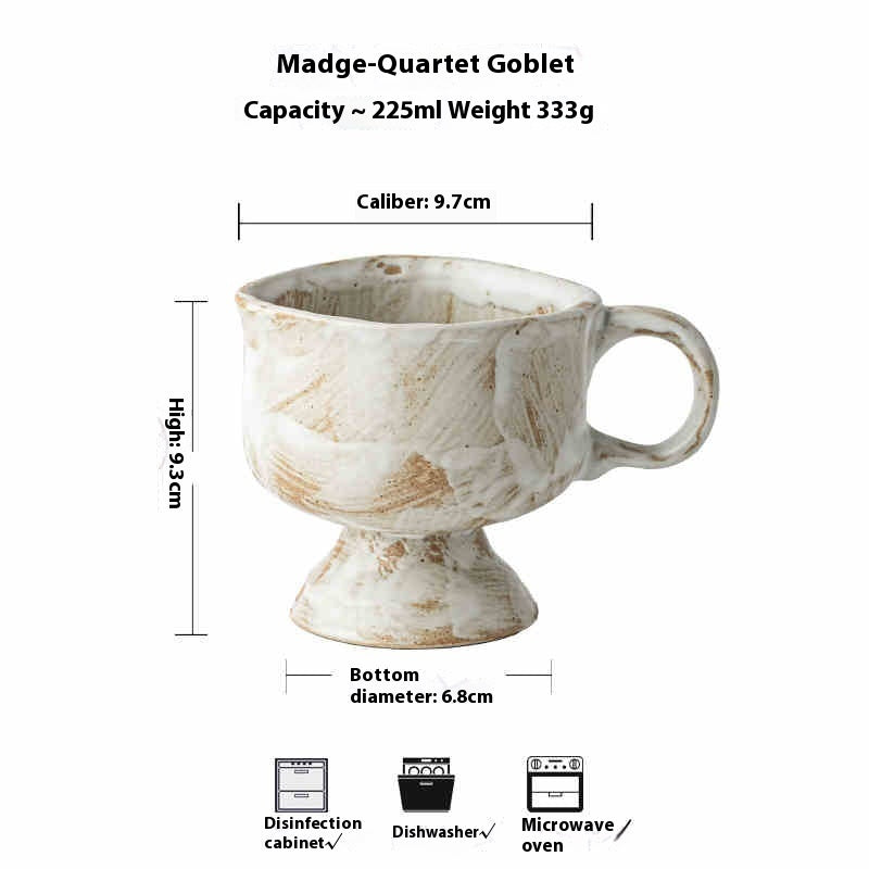 Coffee Retro Ceramic Cup Saucer Set