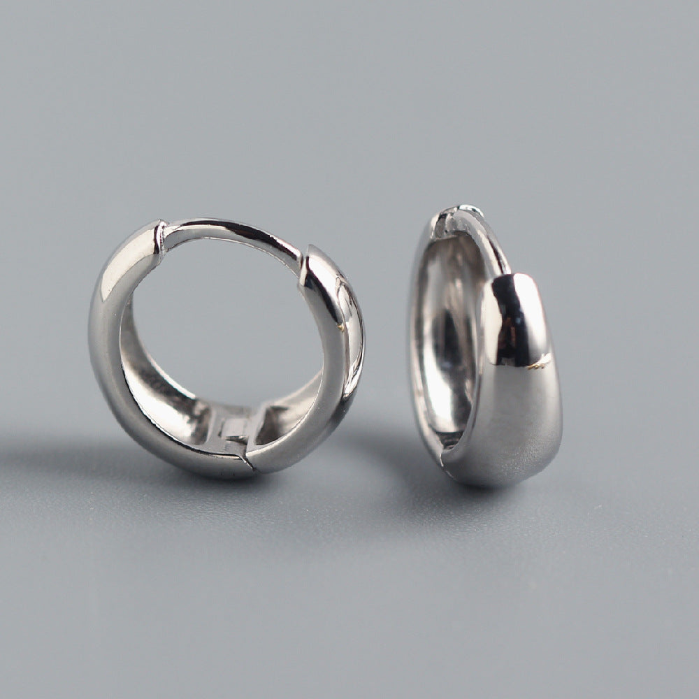 Simple Metal Wide-faced Personalized Earrings