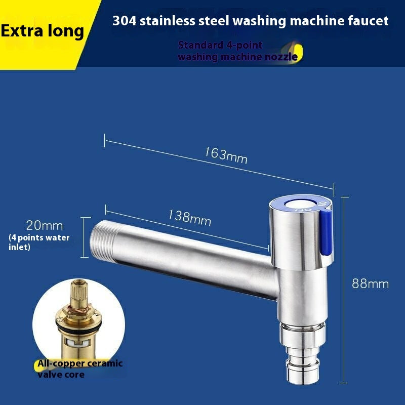 304 Stainless Steel Washing Machine Mop Pool Faucet