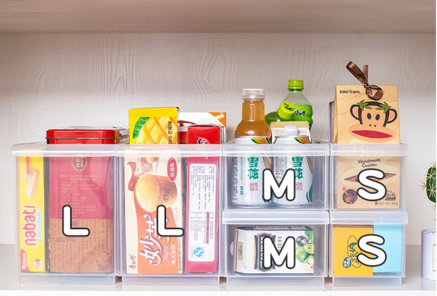 Transparent refrigerator storage box