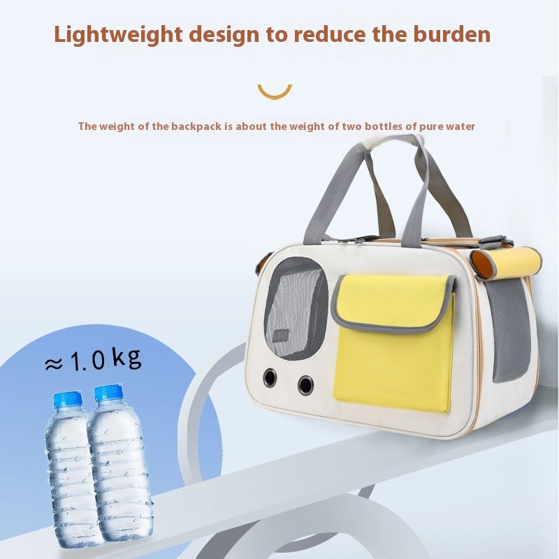 Portable Large Capacity Foldable Single Shoulder Pet Bag