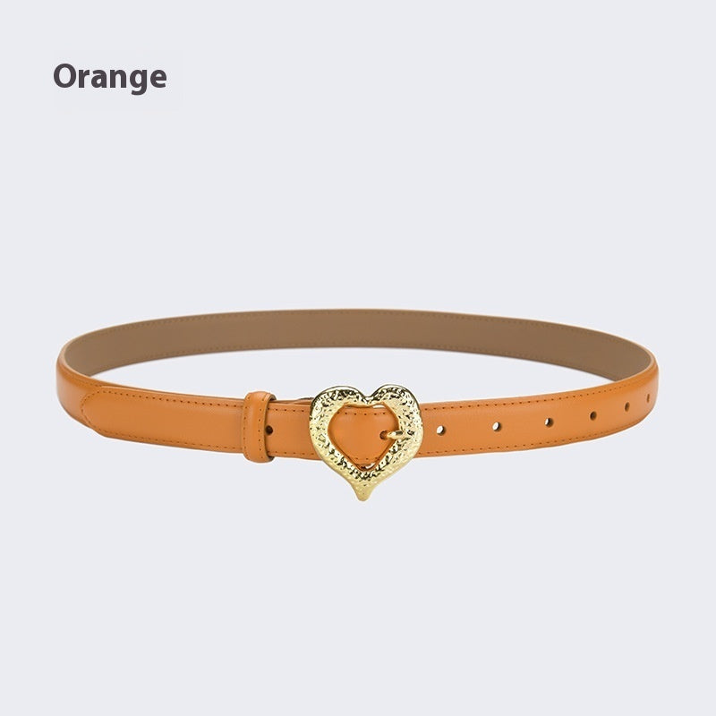 Ceinture en cuir d'amour personnalisée pour femme, à la mode et décorative