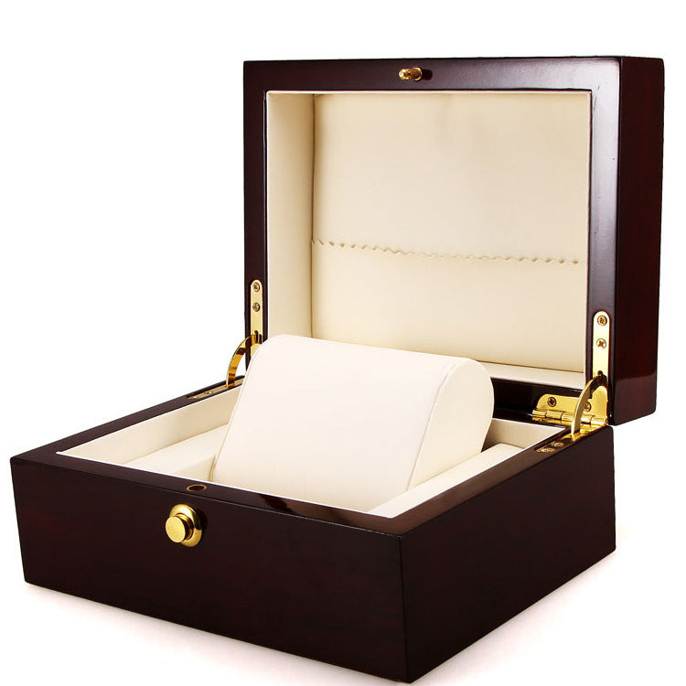 Boîte de rangement en bois de haute qualité pour montres et bijoux