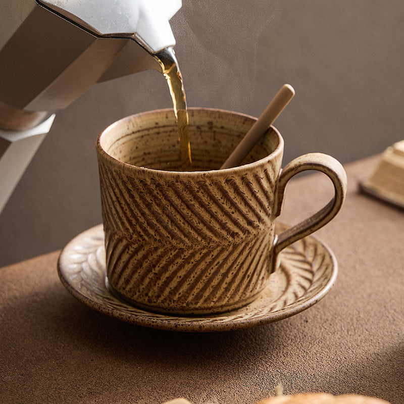 Retro Coffee Cup Ceramic Mid-Ancient Mug