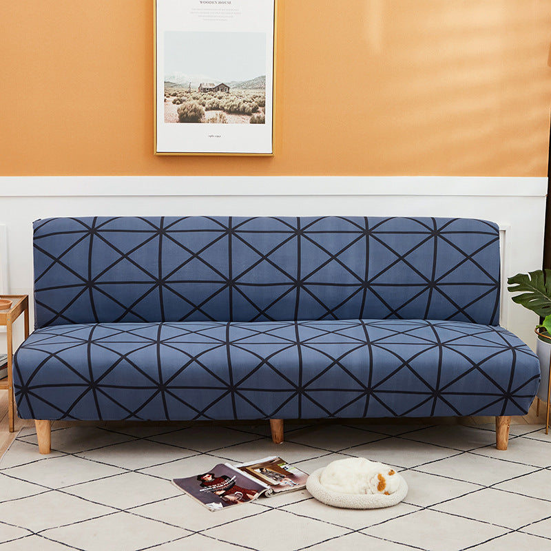 All-Inclusive Stretch Fabric Armless Sofa Towel Sofa Cover
