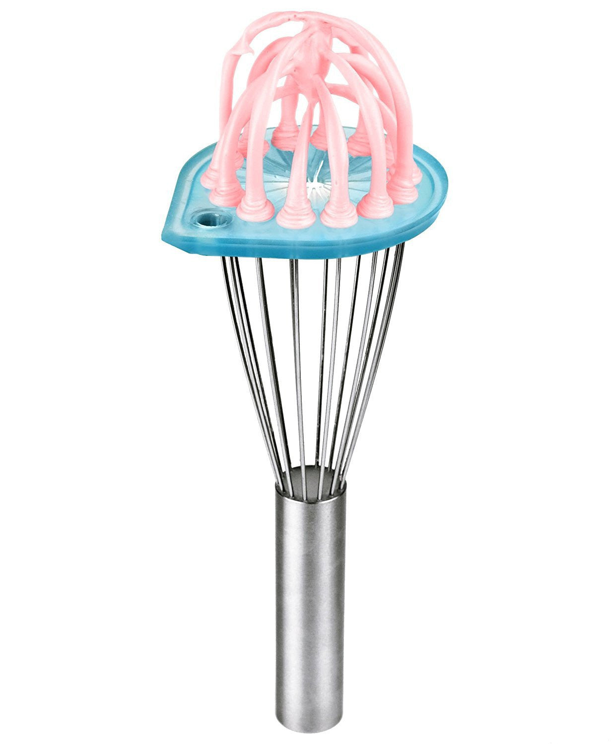 Stainless steel egg beater and scraper set