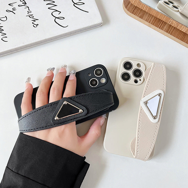 Simple XR All-Pack 12 Silicone Protective Case Solid Color Wrist Strap Phone Case
