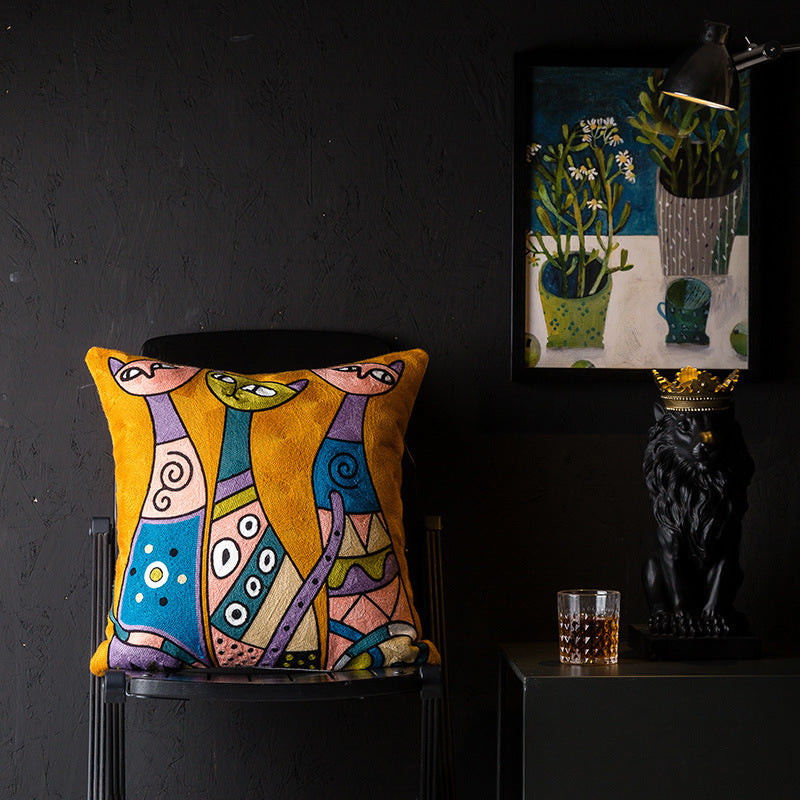 Abstract wind pillowcase