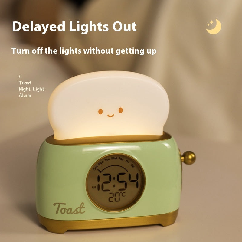 Bread Maker Alarm Clock Small Night Lamp Student