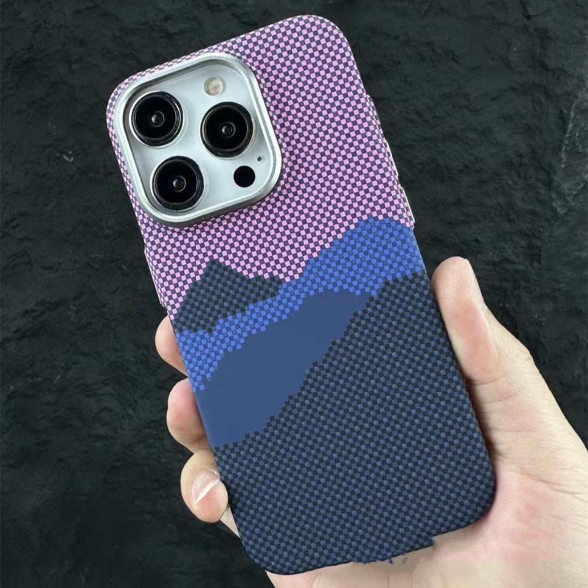 Magnetic Kafra Pattern Carbon Fiber All-inclusive Protective Cover Phone Case