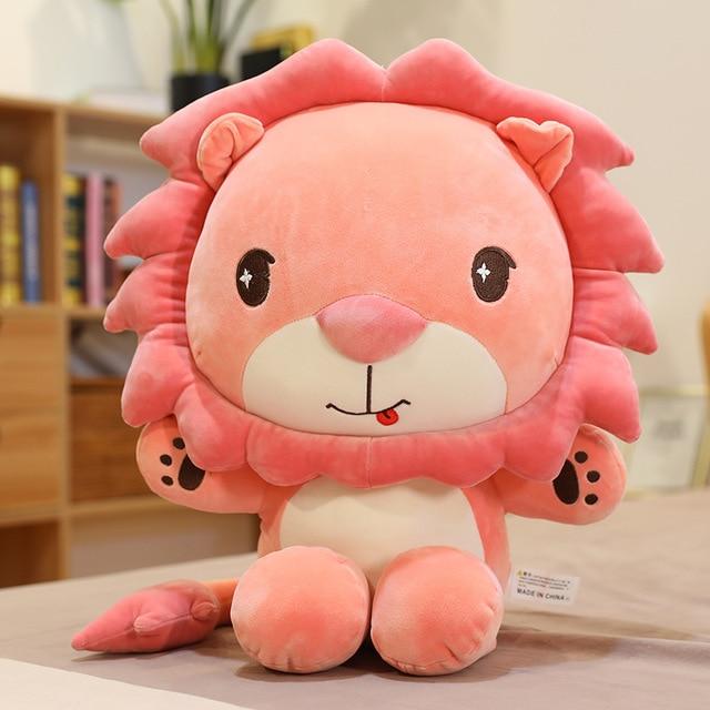 Colored Lion Teddy Soft Stuffed Plush Pillow Toy