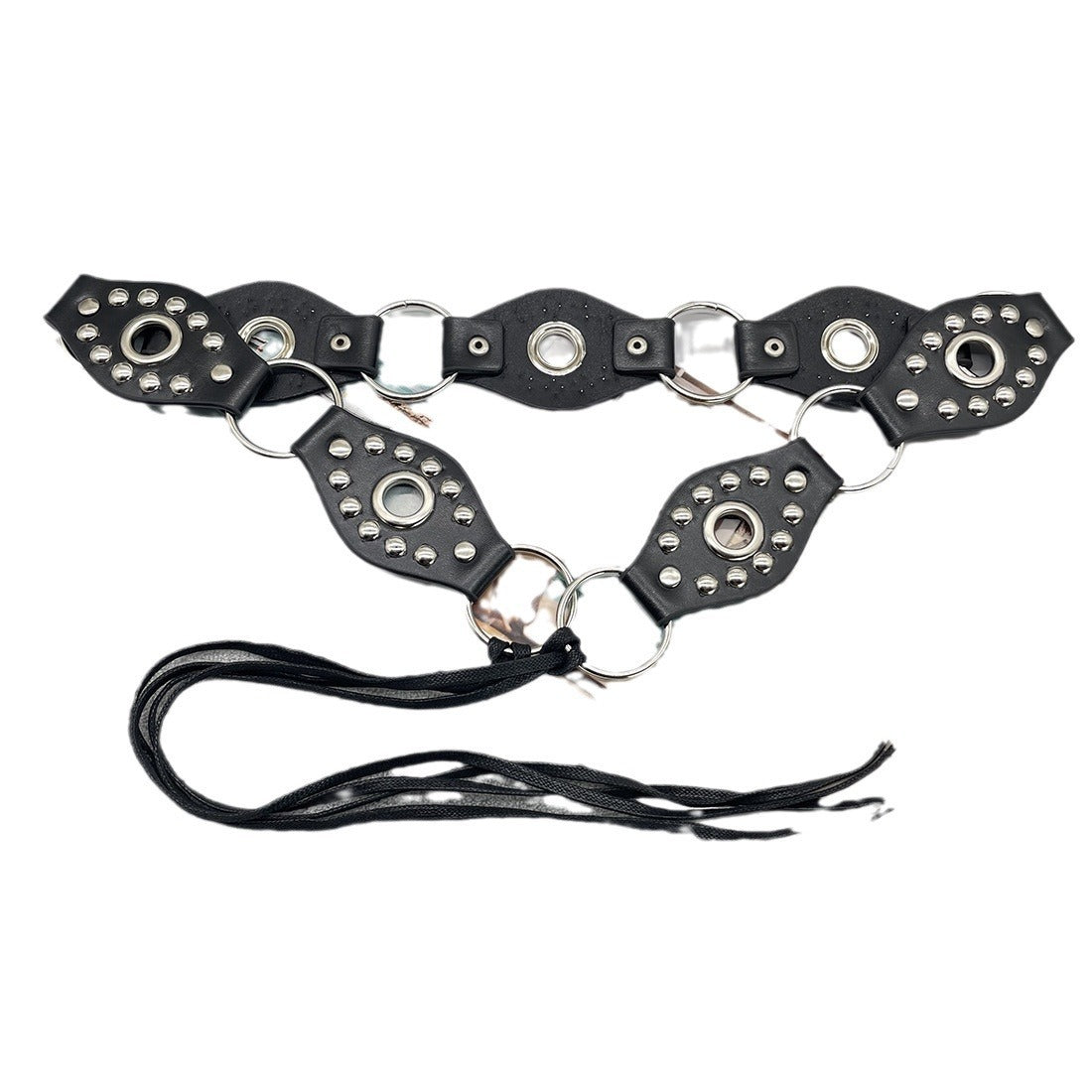 Ceinture à lacer avec motif anneau volant vintage