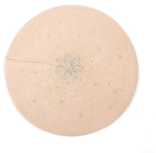 Solid Color Versatile Sequin Knit Bud Hat