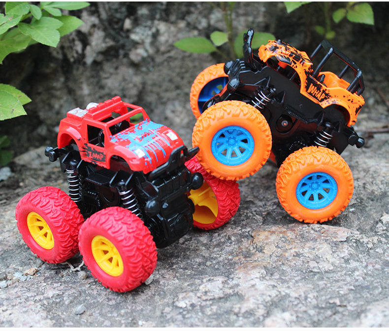Child boy car toy inertial four-wheel drive off-road vehicle
